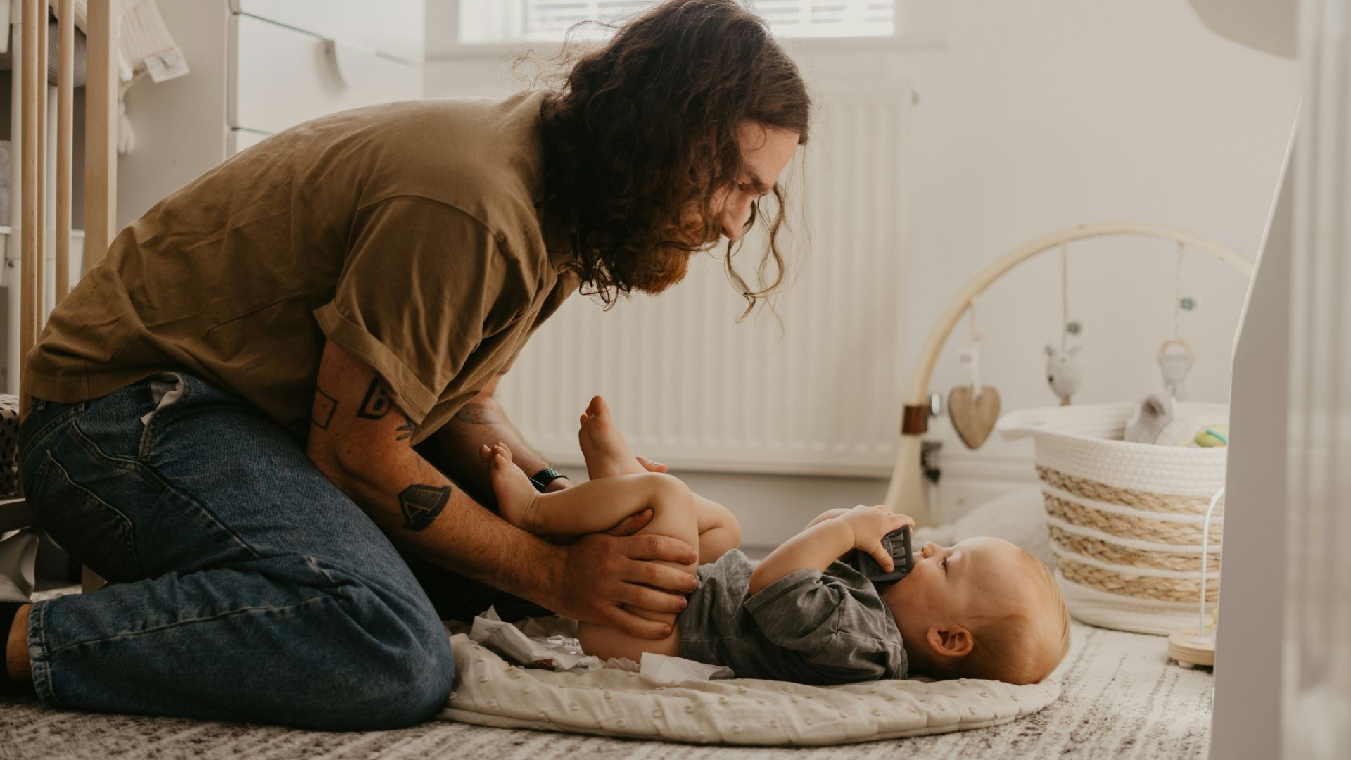 A dad and his child in Ontario.